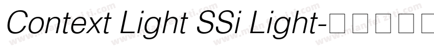 Context Light SSi Light字体转换